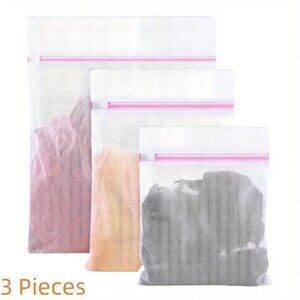 NEW Sturdy set of 3 extra large delicate laundry zipper bags